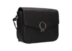 Malé černé kožené crossbody kabelky